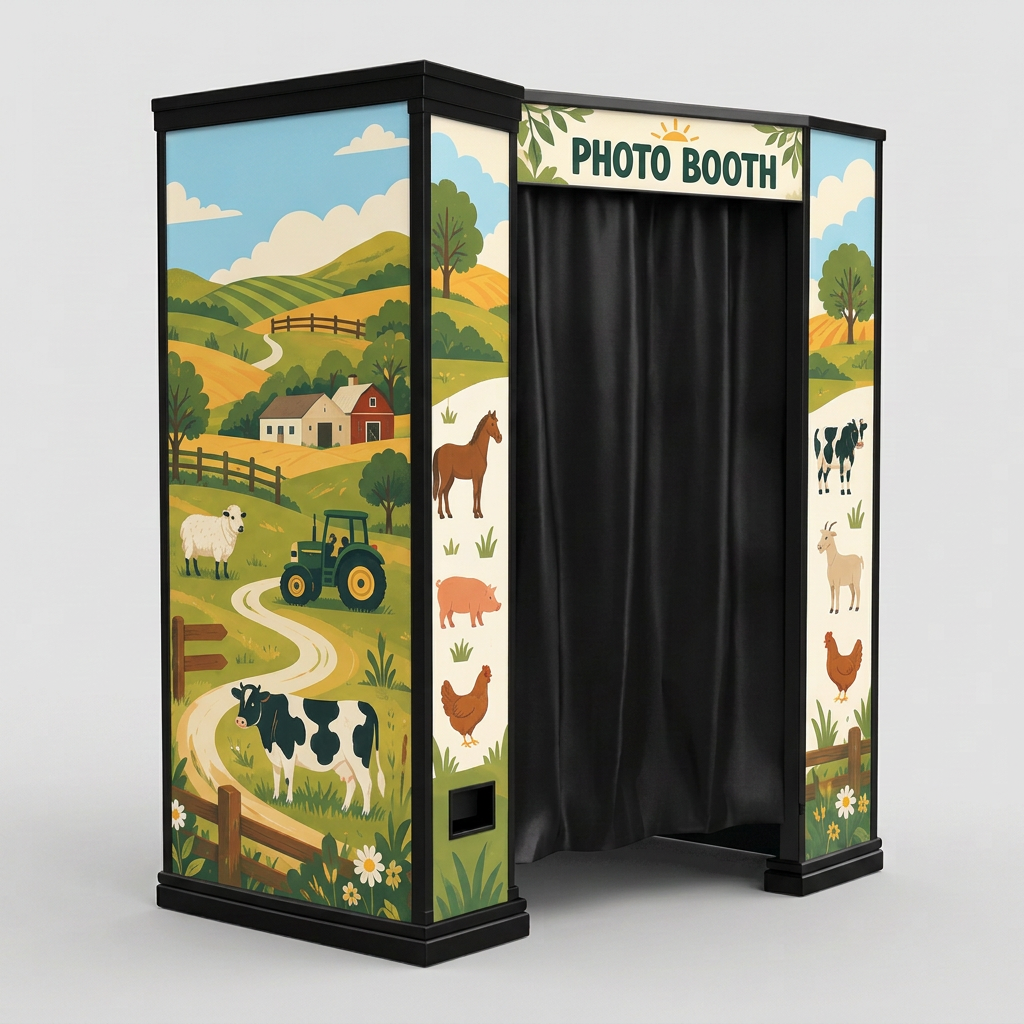 Finished family farm park photobooth treatment